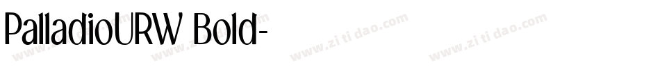 PalladioURW Bold字体转换